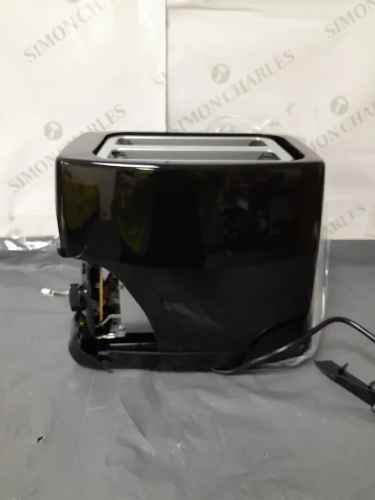 BOXED COOKWORKS BASIC 2 SLICE TOASTER BLACK