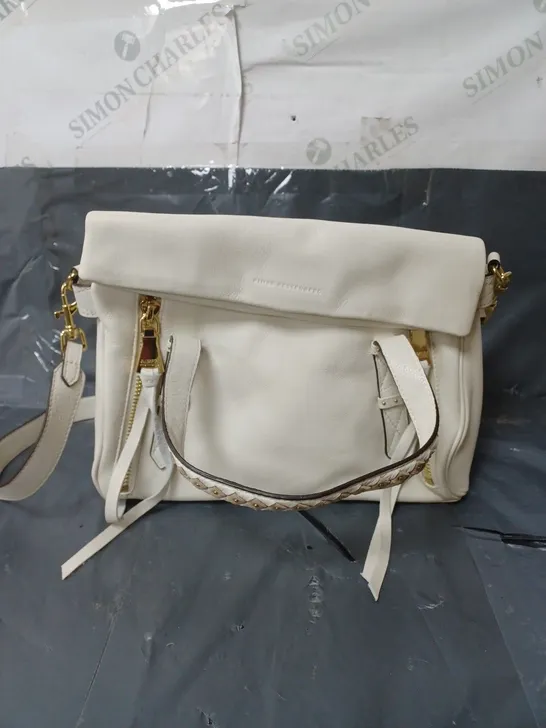 AIMEE KESTENBERG LADIES LEATHER HANDBAG CREAM