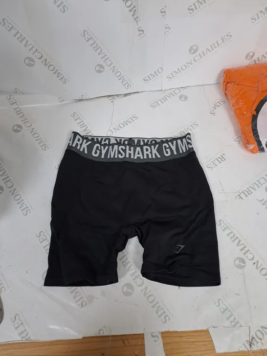 GYMSHARK FLEX SHORTS BLACK MEDIUM 