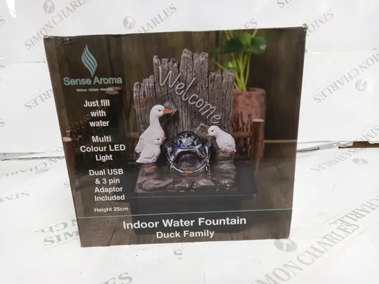 BOXED DUCK FAMILT INDOOR WATER FOUNTAIN