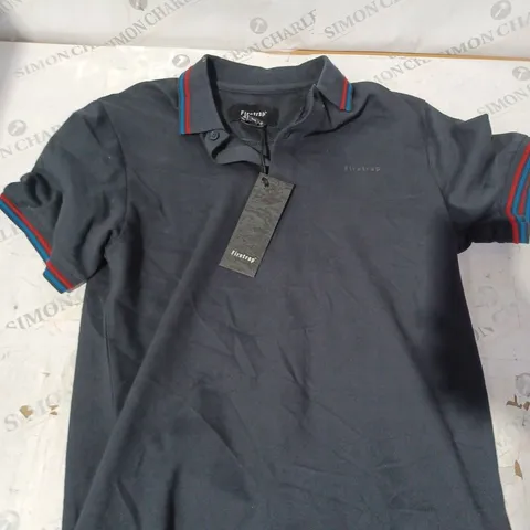 FIRETRAP LAZER NAVY POLO SHIRT - M