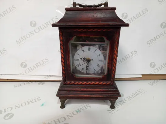 WOODEN ANTIQUE DESIGN CLOCK WITH LEGS