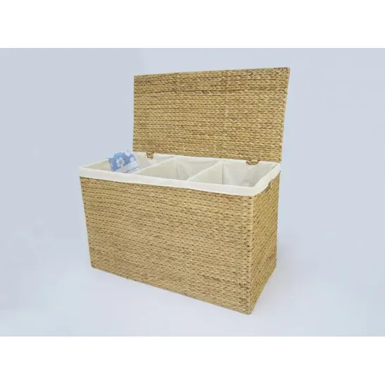 BOXED SAM WICKER LAUNDRY SORTER