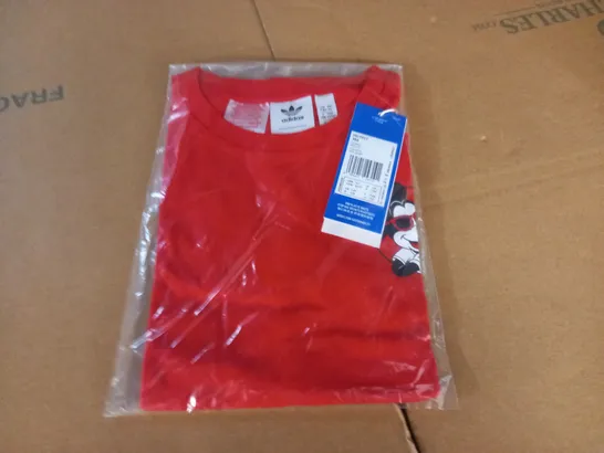 BAGGED ADIDAS RED KIDS T-SHIRT - UK 7/8 YRS