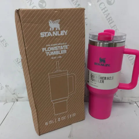 BOXED STANLEY THE FLOWSTATE QUENCHER H2.0 TUMBLER IN PINK (1.18L)