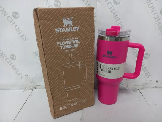 BOXED STANLEY THE FLOWSTATE QUENCHER H2.0 TUMBLER IN PINK (1.18L)