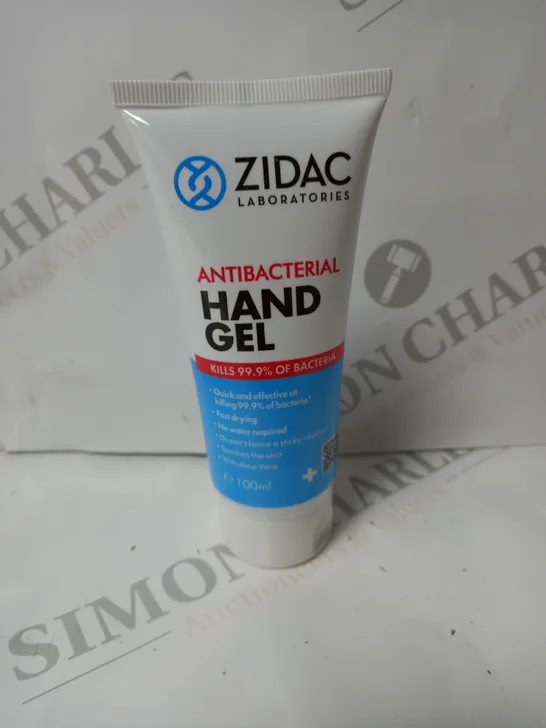 APPROXIMATELY 12 X 100ML ZIDAC LABORATORIES ANTIBACTERIAL HAND GEL