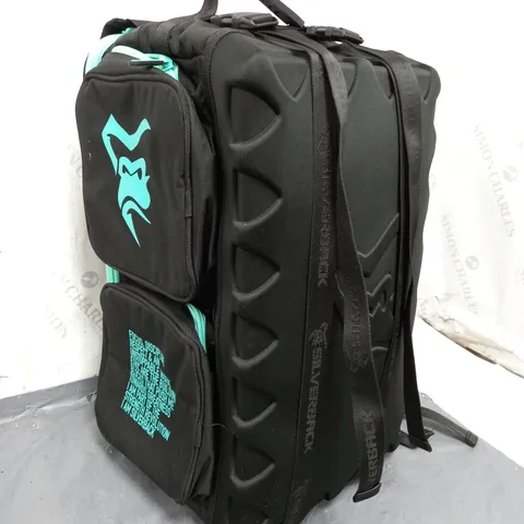 SILVERBACK BACKPACK IN BLACK/LIGHT BLUE