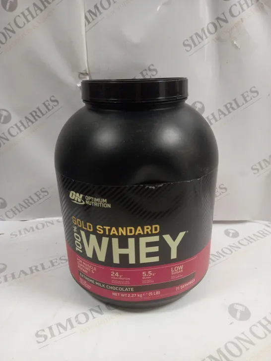 SEALED OPTIMUM NUTRITION GOLD STANDARD WHEY - EXTREME MILK CHOCOLATE 2.27KG