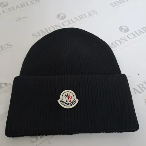 MONCLER BLACK BEANIE 