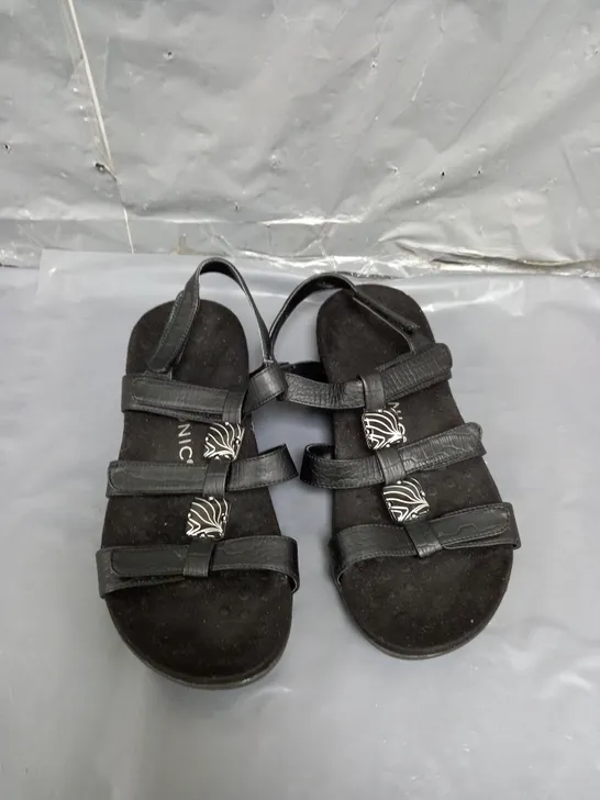 VIONIC AMBER SANDALS BLACK SIZE 4