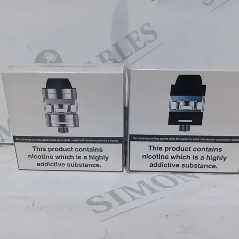 LOT TO CONTAIN APPROX. 20 X ASSORTED E-CIGARETTE INNOKIN AXIOM TANKS, MIXED 2 VARYING COLOURS