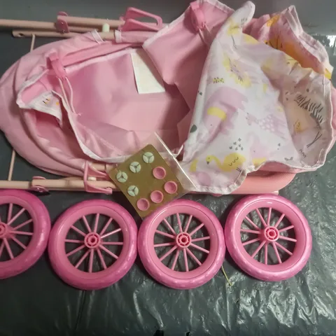 KIDS PINK PUSH CHAIR