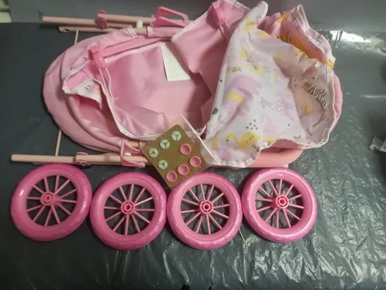 KIDS PINK PUSH CHAIR