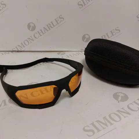 REVISION SHADOWSTRIKE ORANGE TINTED STRAP SUNGLASSES 