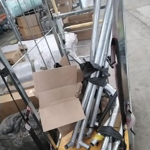 CAGE OF ASSORTED SIZES OF PIPES 