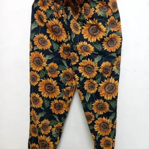 LUCY YAK ALEXA TROUSERS IN SUNFLOWERS PATTERN - XSR