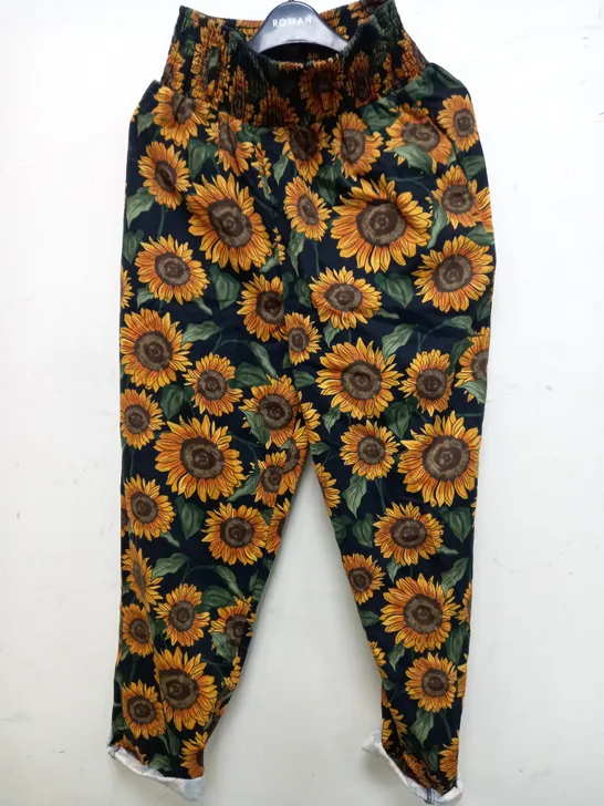 LUCY YAK ALEXA TROUSERS IN SUNFLOWERS PATTERN - XSR