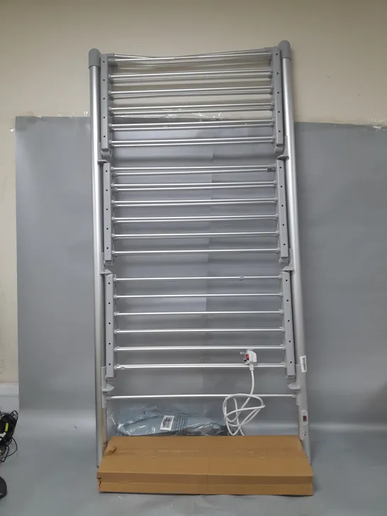 BOXED OUTLET ORGANISED OPTIONS 3 TIER HEATED AIRER WITH 21M DRYING SPACE - COLLECTION ONLY