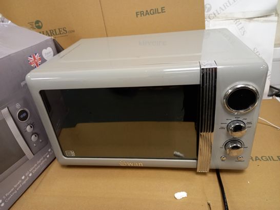 SWAN RETRO 800W GREY MICROWAVE 