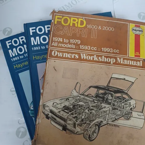 LOT OF 6 FORD SERVICE AND REPAIR MANUALS 