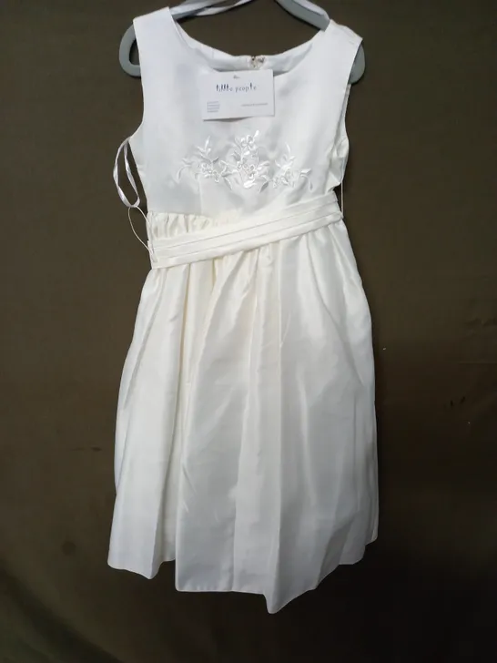 LITTLE PEOPLE IVORY WEDDING DRESS - SIZE 36