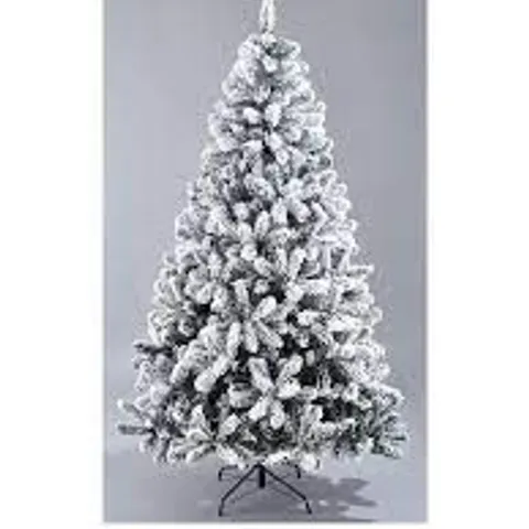 BOXED 8FT FLOCKED EMPEROR CHRISTMAS TREE - COLLECTION ONLY