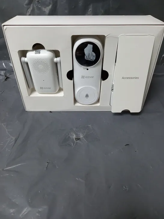 BOXED EZVIV DB2 BATTERY POWERED VIDEO DOORBELL 