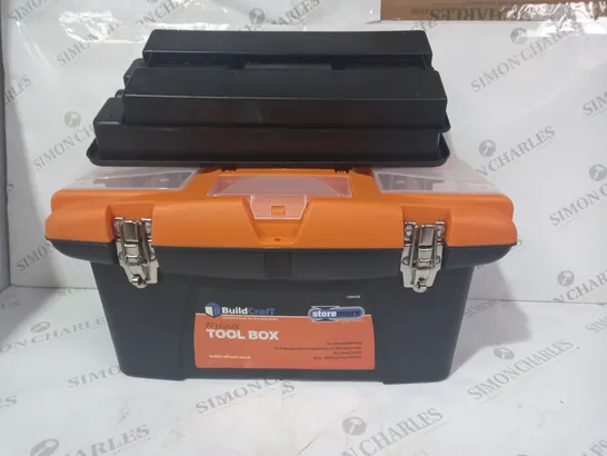 BUILDCRAFT 3 PIECE TOOL BOX SET WITH REMOVABLE STORAGE TRAYS