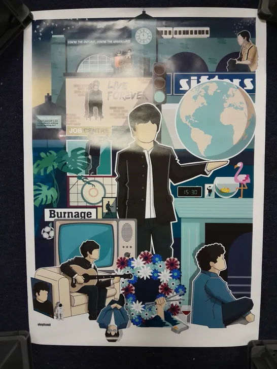 OASIS DEFINITELY MAYBE 30TH ANNIVERSARY POSTER 