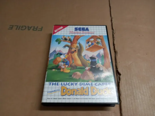 SEGA MASTER SYSTEM THE LUCKY DIME CAPER GAME CARTRIDGE