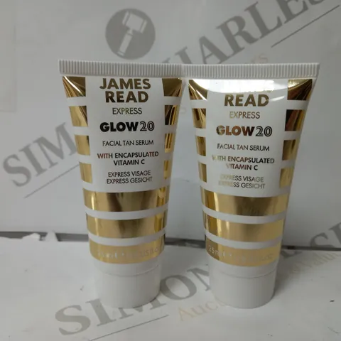 2 JAMES REED EXPRESS GLOW20 FACIAL TAN SERUM WITH VITAMIN C - 25ml