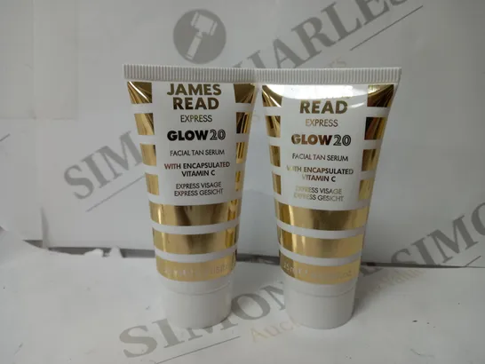 2 JAMES REED EXPRESS GLOW20 FACIAL TAN SERUM WITH VITAMIN C - 25ml