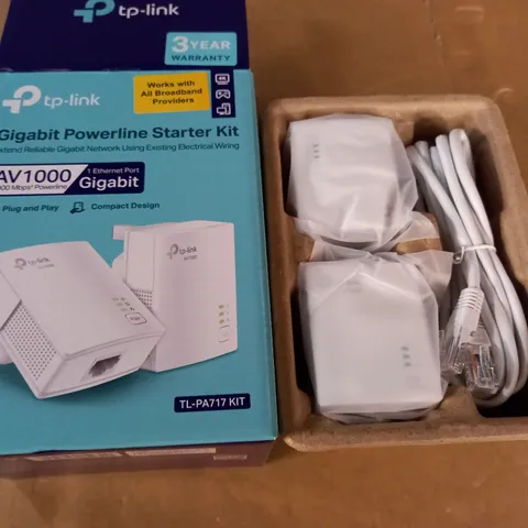 BOXED TP-LINK GIGABIT POWERLINE STARTER KIT - AV1000