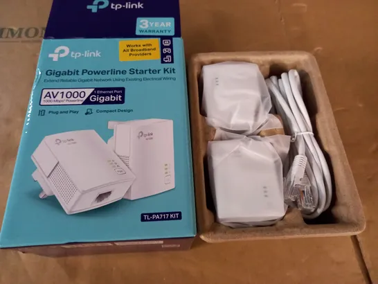 BOXED TP-LINK GIGABIT POWERLINE STARTER KIT - AV1000