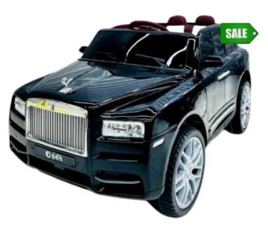 BRAND NEW BOXED ROLLS ROYCE STYLE 12V RIDE ON CAR 4WD BLACK 