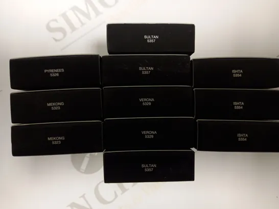 LOT OF 11 NARS SINGLE EYESHADOW TO INCLUDE MEKONG, PYRENEES, SULTAN, AND VERONA SHADES 