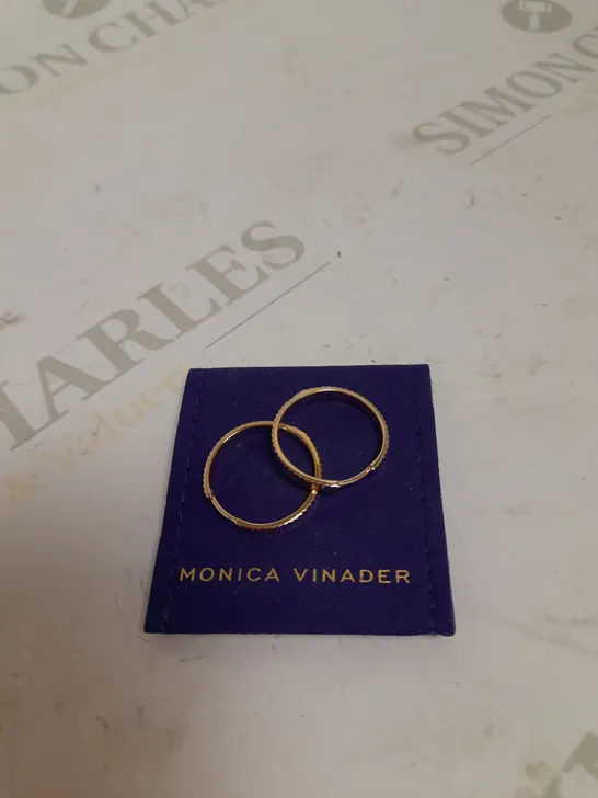 MONICA VINADER ROSE GOLD HOOP EARRINGS 