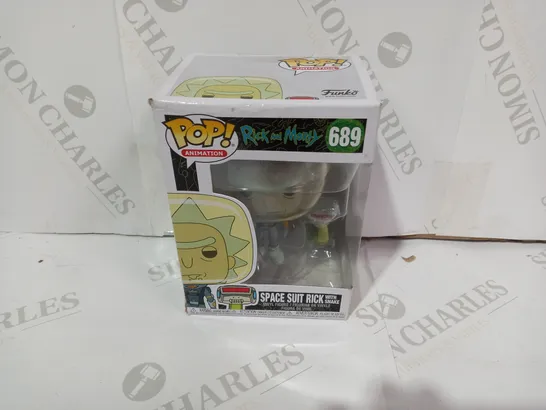 BOXED POP! ANIMATION RICK AND MORTY SPACE SUIT RICK WITH SNAKE VINYL FIGURE