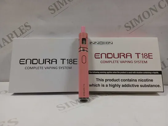 2 INNOKIN ENDURA T18E VAP E PEN STARTER KIT 1000MAH IN PINK