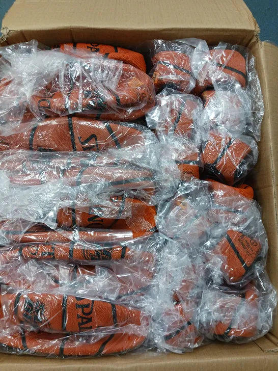 LARGE BOX OF ASSORTED SPALDING – SLAM DUNK – ORANGE – BASKETBALL BALL – SIZE 5 - COLLECTION ONLY