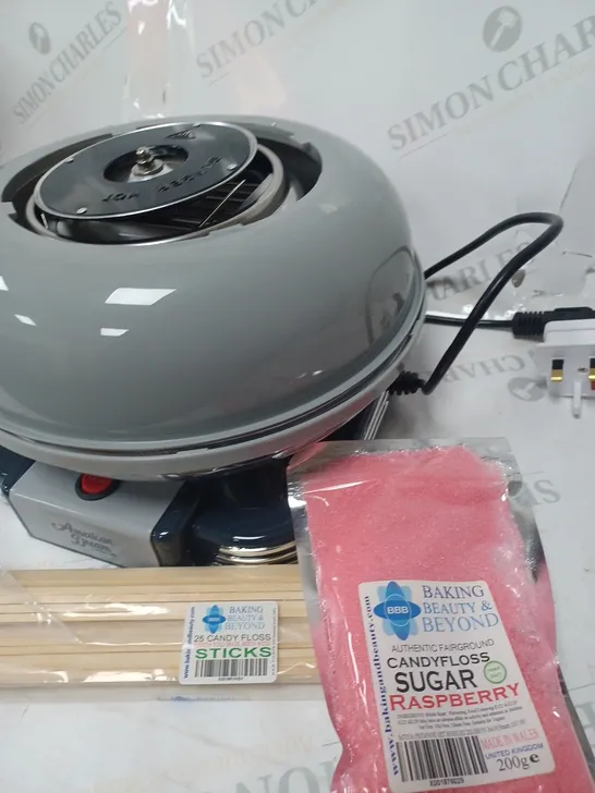 BOXED AMERICAN DREAM CANDY FLOSS MACHINE - WITH FLAVOURINGS 