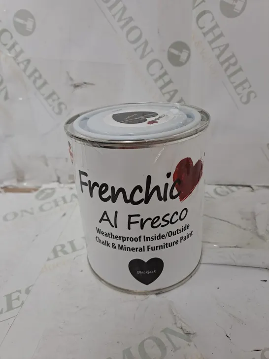 FRENCHIC AL FRESCO CHALK AND MINERAL FURNITURE PAINT 750 ML - BLACKJACK - COLLECTION ONLY 