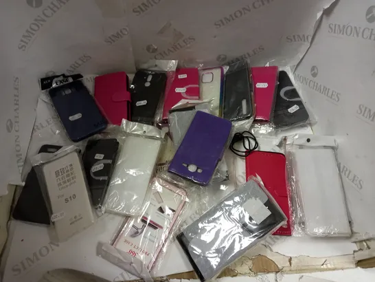 ASSORTMENT OF PHONE CASES AND PROTECTORS 