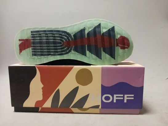 BOXED PAIR OF HOFF TRAINERS IN METALLIC MULTICOLOUR UK SIZE 7