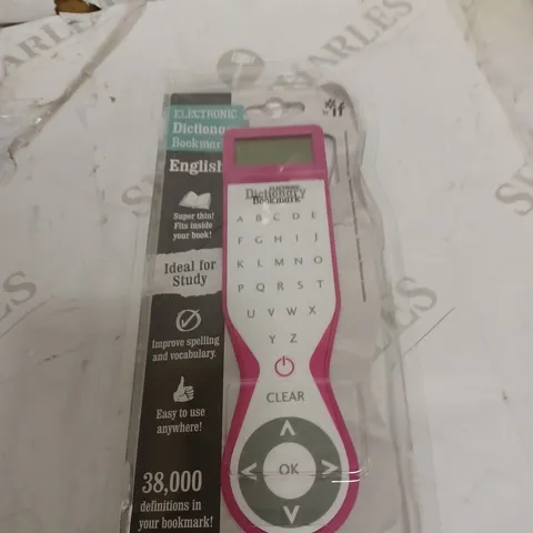 IF ELECTRONIC DICTIONARY BOOKMARK - ENGLISH, PINK