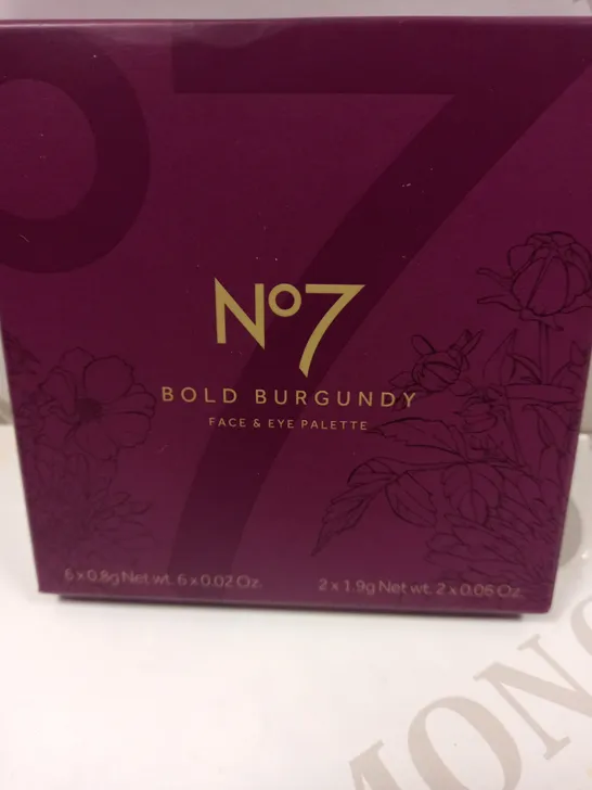 SEALED NO.7 BOLD BURGUNDY FACE & EYE PALETTE 