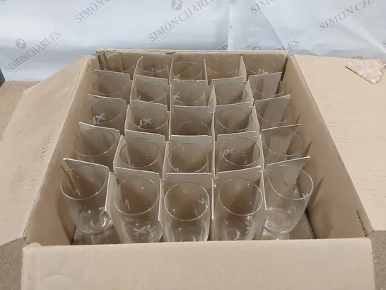 BOX OF APPROXIMATELY 45X VIRO WINE GLASSES - SIZE UNSPECIFIED (1 BOX)