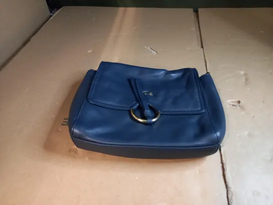 NAVY BLUE TULA LEATHER BAG