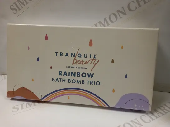 TRANQUIL BEAUTY RAINBOW BATH BOMB TRIO SEALED 